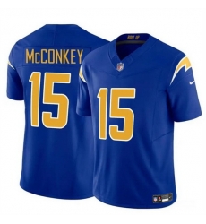 Men Los Angeles Chargers 15 Ladd McConkey Royal 2024 F U S E Draft Vapor Limited Stitched Football Jersey Men Los Angeles Chargers 15 Ladd McConkey Royal 2024 F U S E Draft Vapor Limited Stitched Football Jersey