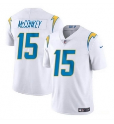 Men Los Angeles Chargers 15 Ladd McConkey White 2024 Draft Vapor Limited Stitched Football Jersey Men Los Angeles Chargers 15 Ladd McConkey White 2024 Draft Vapor Limited Stitched Football Jersey