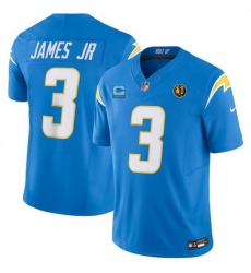 Men Los Angeles Chargers 3 Derwin James Jr Light Blue 2023 F U S E With John Madden Patch Vapor Limited Stitched Football Jersey Men Los Angeles Chargers 3 Derwin James Jr Light Blue 2023 F U S E With John Madden Patch Vapor Limited Stitched Football Jersey