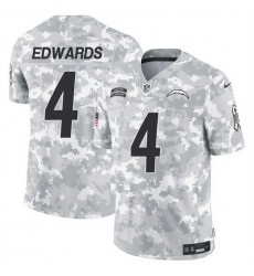 Men Los Angeles Chargers 4 Gus Edwards 2024 F U S E Arctic Camo Salute To Service Limited Stitched Football Jersey Men Los Angeles Chargers 4 Gus Edwards 2024 F U S E Arctic Camo Salute To Service Limited Stitched Football Jersey
