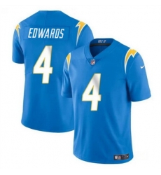 Men Los Angeles Chargers 4 Gus Edwards Light Blue Vapor Limited Stitched Football Jersey Men Los Angeles Chargers 4 Gus Edwards Light Blue Vapor Limited Stitched Football Jersey