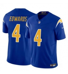 Men Los Angeles Chargers 4 Gus Edwards Royal 2024 F U S E Vapor Limited Stitched Football JerseyS Men Los Angeles Chargers 4 Gus Edwards Royal 2024 F U S E Vapor Limited Stitched Football JerseyS