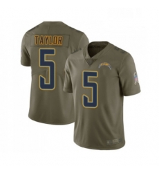 Men Los Angeles Chargers 5 Tyrod Taylor Limited Olive 2017 Salute to Service Football Jersey Men Los Angeles Chargers 5 Tyrod Taylor Limited Olive 2017 Salute to Service Football Jersey