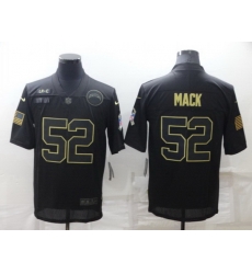 Men Los Angeles Chargers 52 Khalil Mack Black Salute To Service Limited Stitched jersey Men Los Angeles Chargers 52 Khalil Mack Black Salute To Service Limited Stitched jersey