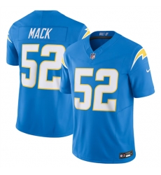 Men Los Angeles Chargers 52 Khalil Mack Blue 2023 F U S E Vapor Untouchable Limited Stitched Jersey Men Los Angeles Chargers 52 Khalil Mack Blue 2023 F U S E Vapor Untouchable Limited Stitched Jersey