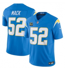 Men Los Angeles Chargers 52 Khalil Mack Blue 2025 F U S E With 4 Star C Patch Vapor Limited Stitched Football Jersey Men Los Angeles Chargers 52 Khalil Mack Blue 2025 F U S E With 4 Star C Patch Vapor Limited Stitched Football Jersey