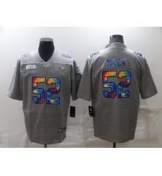 Men Los Angeles Chargers 52 Khalil Mack Grey Crucial Catch Limited Stitched jersey Men Los Angeles Chargers 52 Khalil Mack Grey Crucial Catch Limited Stitched jersey