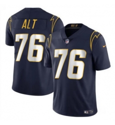 Men Los Angeles Chargers 76 Joe Alt Navy 2024 Draft Vapor Limited Stitched Football Jersey Men Los Angeles Chargers 76 Joe Alt Navy 2024 Draft Vapor Limited Stitched Football Jersey