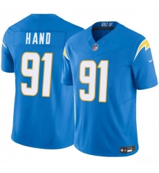 Men Los Angeles Chargers 91 Da 27Shawn Hand Blue 2024 F U S E Vapor Limited Stitched Football Jersey Men Los Angeles Chargers 91 Da 27Shawn Hand Blue 2024 F U S E Vapor Limited Stitched Football Jersey