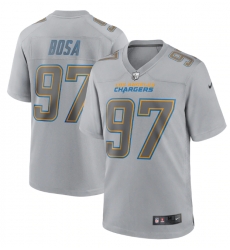 Men Los Angeles Chargers 97 Joey Bosa Grey Atmosphere Fashion Stitched Game Jersey Men Los Angeles Chargers 97 Joey Bosa Grey Atmosphere Fashion Stitched Game Jersey