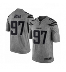 Men Los Angeles Chargers 97 Joey Bosa Limited Gray Gridiron Football Jersey Men Los Angeles Chargers 97 Joey Bosa Limited Gray Gridiron Football Jersey