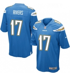 Men Nike Los Angeles Chargers 17 Philip Rivers Game Electric Blue Alternate NFL Jersey Men Nike Los Angeles Chargers 17 Philip Rivers Game Electric Blue Alternate NFL Jersey