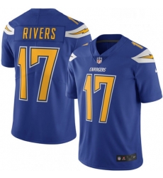 Men Nike Los Angeles Chargers 17 Philip Rivers Limited Electric Blue Rush Vapor Untouchable NFL Jersey Men Nike Los Angeles Chargers 17 Philip Rivers Limited Electric Blue Rush Vapor Untouchable NFL Jersey