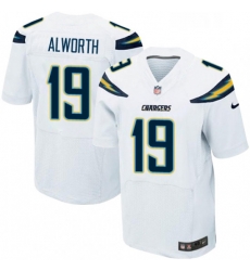 Men Nike Los Angeles Chargers 19 Lance Alworth Elite White NFL Jersey Men Nike Los Angeles Chargers 19 Lance Alworth Elite White NFL Jersey