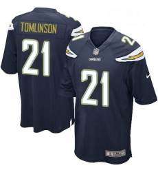Men Nike Los Angeles Chargers 21 LaDainian Tomlinson Game Navy Blue Team Color NFL Jersey Men Nike Los Angeles Chargers 21 LaDainian Tomlinson Game Navy Blue Team Color NFL Jersey