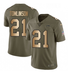 Men Nike Los Angeles Chargers 21 LaDainian Tomlinson Limited OliveGold 2017 Salute to Service NFL Jersey Men Nike Los Angeles Chargers 21 LaDainian Tomlinson Limited OliveGold 2017 Salute to Service NFL Jersey