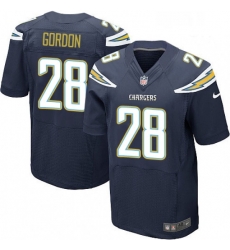 Men Nike Los Angeles Chargers 28 Melvin Gordon Elite Navy Blue Team Color NFL Jersey Men Nike Los Angeles Chargers 28 Melvin Gordon Elite Navy Blue Team Color NFL Jersey