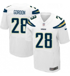 Men Nike Los Angeles Chargers 28 Melvin Gordon Elite White NFL Jersey Men Nike Los Angeles Chargers 28 Melvin Gordon Elite White NFL Jersey