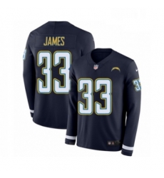 Men Nike Los Angeles Chargers 33 Derwin James Limited Navy Blue Therma Long Sleeve NFL Jersey Men Nike Los Angeles Chargers 33 Derwin James Limited Navy Blue Therma Long Sleeve NFL Jersey