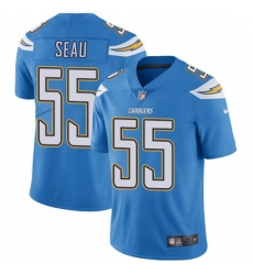 Men Nike Los Angeles Chargers 55 Junior Seau Electric Blue Alternate Vapor Untouchable Limited Player NFL Jersey Men Nike Los Angeles Chargers 55 Junior Seau Electric Blue Alternate Vapor Untouchable Limited Player NFL Jersey