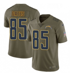 Men Nike Los Angeles Chargers 85 Antonio Gates Limited Olive 2017 Salute to Service NFL Jersey Men Nike Los Angeles Chargers 85 Antonio Gates Limited Olive 2017 Salute to Service NFL Jersey