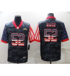 Men's Los Angeles Chargers #52 Khalil Mack Camo USA Flag Limited Stitched Jersey Men's Los Angeles Chargers #52 Khalil Mack Camo USA Flag Limited Stitched Jersey