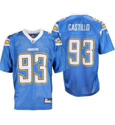 Mens San Diego Chargers Luis Castillo #93 NFL Light Blue Reebok Jersey Mens San Diego Chargers Luis Castillo #93 NFL Light Blue Reebok Jersey