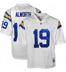 Mitchell And Ness Los Angeles Chargers 19 Lance Alworth Authentic White 1984 Throwback NFL Jersey Mitchell And Ness Los Angeles Chargers 19 Lance Alworth Authentic White 1984 Throwback NFL Jersey
