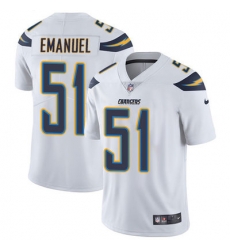 Nike Chargers #51 Kyle Emanuel White Mens Stitched NFL Vapor Untouchable Limited Jersey Nike Chargers #51 Kyle Emanuel White Mens Stitched NFL Vapor Untouchable Limited Jersey