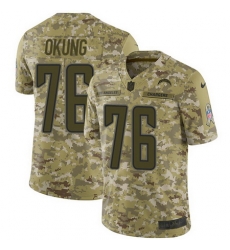 Nike Chargers #76 Russell Okung Camo Mens Stitched NFL Limited 2018 Salute To Service Jersey Nike Chargers #76 Russell Okung Camo Mens Stitched NFL Limited 2018 Salute To Service Jersey