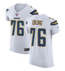 Nike Chargers #76 Russell Okung White Mens Stitched NFL Vapor Untouchable Elite Jersey Nike Chargers #76 Russell Okung White Mens Stitched NFL Vapor Untouchable Elite Jersey