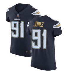 Nike Chargers #91 Justin Jones Navy Blue Team Color Mens Stitched NFL Vapor Untouchable Elite Jersey Nike Chargers #91 Justin Jones Navy Blue Team Color Mens Stitched NFL Vapor Untouchable Elite Jersey