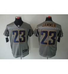 Nike San Diego Chargers 23 Quentin Jammer Grey Elite Shadow NFL Jersey Nike San Diego Chargers 23 Quentin Jammer Grey Elite Shadow NFL Jersey