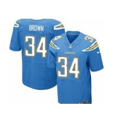 Nike San Diego Chargers 34 Donald Brown Blue Elite NFL Jersey Nike San Diego Chargers 34 Donald Brown Blue Elite NFL Jersey