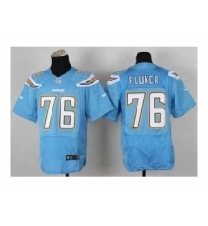 Nike San Diego Chargers 76 D.J. Fluker Light blue Elite new NFL Jersey Nike San Diego Chargers 76 D.J. Fluker Light blue Elite new NFL Jersey