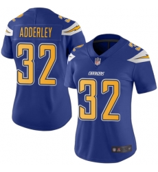 Chargers 32 Nasir Adderley Electric Blue Women Stitched Football Limited Rush Jersey Chargers 32 Nasir Adderley Electric Blue Women Stitched Football Limited Rush Jersey