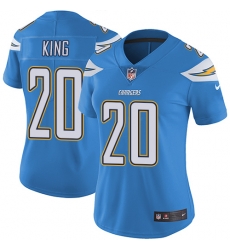 Nike Chargers #20 Desmond King Electric Blue Alternate Womens Stitched NFL Vapor Untouchable Limited Jersey Nike Chargers #20 Desmond King Electric Blue Alternate Womens Stitched NFL Vapor Untouchable Limited Jersey