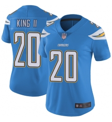 Women Chargers 20 Desmond King II Electric Blue Alternate Stitched Football Vapor Untouchable Limited Jersey Women Chargers 20 Desmond King II Electric Blue Alternate Stitched Football Vapor Untouchable Limited Jersey