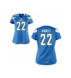Women Nike San Diego Chargers 22 Jason Verrett Light Blue MLB Jerseys Women Nike San Diego Chargers 22 Jason Verrett Light Blue MLB Jerseys