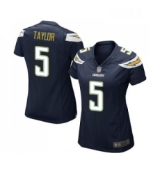 Womens Los Angeles Chargers 5 Tyrod Taylor Game Navy Blue Team Color Football Jersey Womens Los Angeles Chargers 5 Tyrod Taylor Game Navy Blue Team Color Football Jersey
