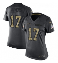 Womens Nike Los Angeles Chargers 17 Philip Rivers Limited Black 2016 Salute to Service NFL Jersey Womens Nike Los Angeles Chargers 17 Philip Rivers Limited Black 2016 Salute to Service NFL Jersey