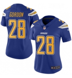 Womens Nike Los Angeles Chargers 28 Melvin Gordon Limited Electric Blue Rush Vapor Untouchable NFL Jersey Womens Nike Los Angeles Chargers 28 Melvin Gordon Limited Electric Blue Rush Vapor Untouchable NFL Jersey