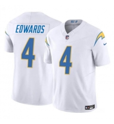 Youth Los Angeles Chargers 4 Gus Edwards White 2024 F U S E Vapor Untouchable Limited Stitched Jersey Youth Los Angeles Chargers 4 Gus Edwards White 2024 F U S E Vapor Untouchable Limited Stitched Jersey