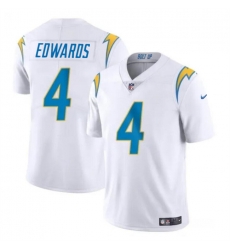 Youth Los Angeles Chargers 4 Gus Edwards White Vapor Untouchable Limited Stitched Jersey Youth Los Angeles Chargers 4 Gus Edwards White Vapor Untouchable Limited Stitched Jersey