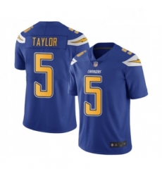 Youth Los Angeles Chargers 5 Tyrod Taylor Limited Electric Blue Rush Vapor Untouchable Football Jersey Youth Los Angeles Chargers 5 Tyrod Taylor Limited Electric Blue Rush Vapor Untouchable Football Jersey