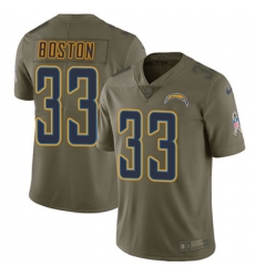 Youth Nike Chargers #33 Tre Boston Olive Stitched NFL Limited 2017 Salute to Service Jersey Youth Nike Chargers #33 Tre Boston Olive Stitched NFL Limited 2017 Salute to Service Jersey
