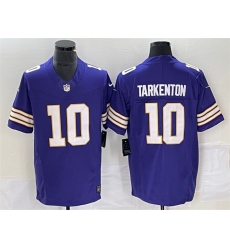 Men Minnesota Vikings 10 Fran Tarkenton Purple 2023 F U S E Vapor Untouchable Limited Stitched Jersey Men Minnesota Vikings 10 Fran Tarkenton Purple 2023 F U S E Vapor Untouchable Limited Stitched Jersey