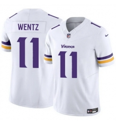 Men Minnesota Vikings 11 Carson Wentz White 2025 F U S E Vapor Untouchable Limited Stitched Jersey Men Minnesota Vikings 11 Carson Wentz White 2025 F U S E Vapor Untouchable Limited Stitched Jersey