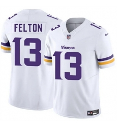Men Minnesota Vikings 13 Tai Felton White 2025 Draft F U S E Vapor Untouchable Limited Stitched Jersey Men Minnesota Vikings 13 Tai Felton White 2025 Draft F U S E Vapor Untouchable Limited Stitched Jersey