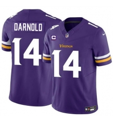 Men Minnesota Vikings 14 Sam Darnold Purple 2024 F U S E With 4 Star C Patch Vapor Untouchable Limited Stitched Jersey Men Minnesota Vikings 14 Sam Darnold Purple 2024 F U S E With 4 Star C Patch Vapor Untouchable Limited Stitched Jersey